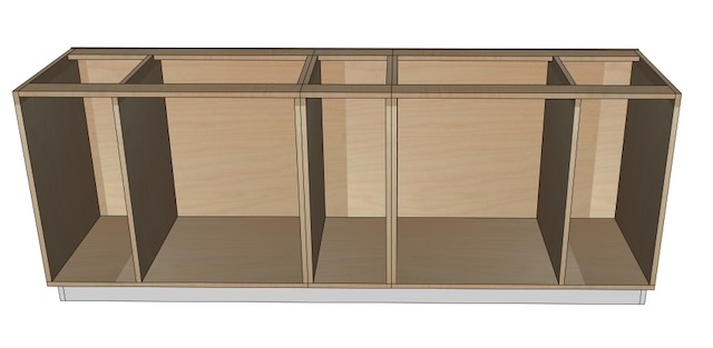 Vanity Model 1 - Cabinet Boxes